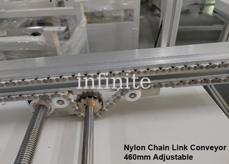 調節可能なナイロン チェーン リンク コンベヤー 1m 2m の長さ 460mm PCB